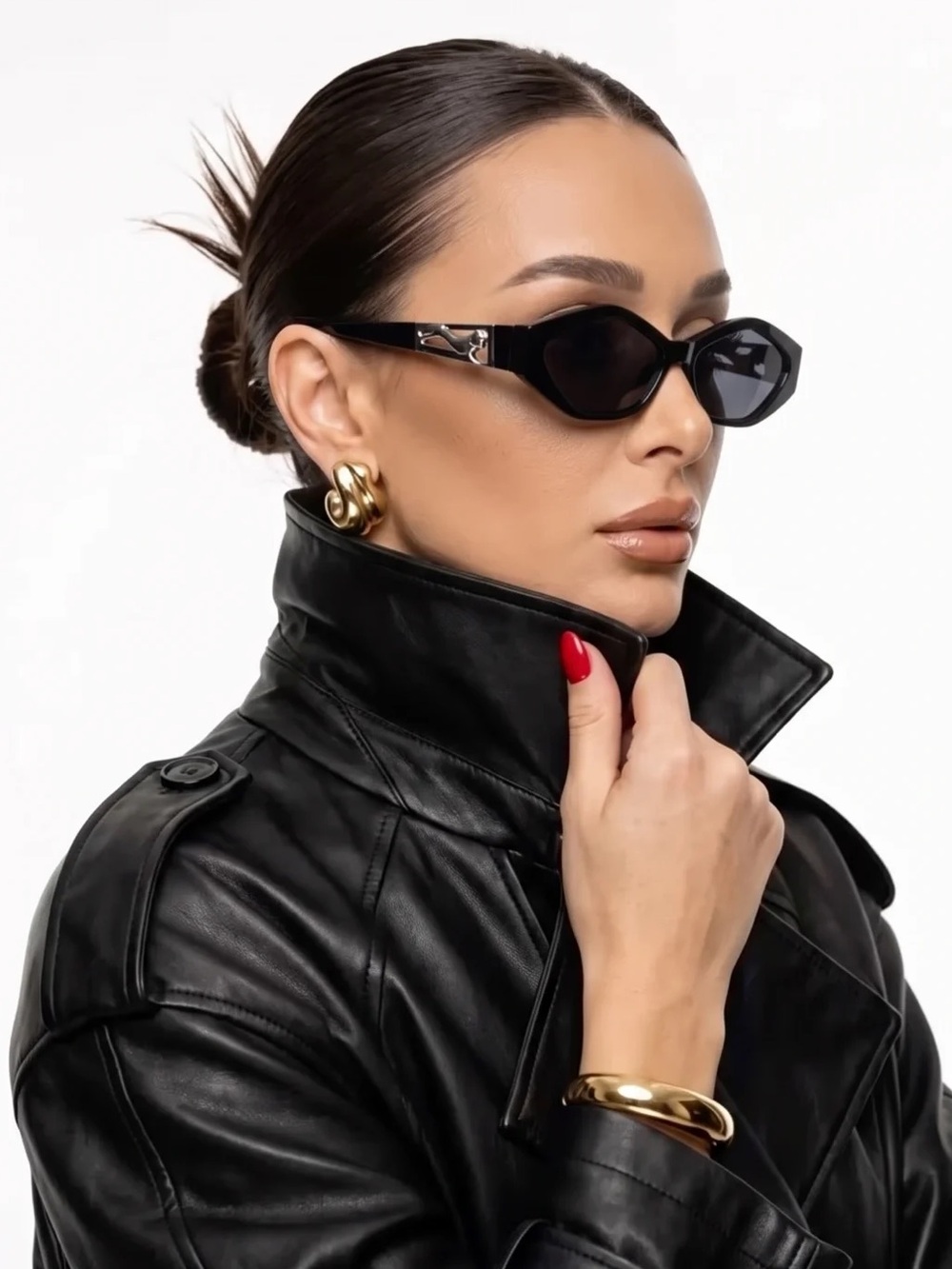 Black Oval Sunglasses